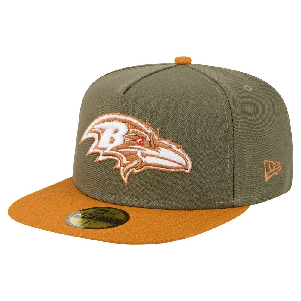 Color Pack A-Frame 59FIFTY Fitted Hat - Baltimore Ravens Hats