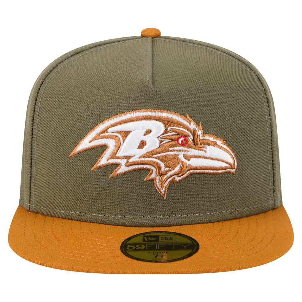 Color Pack A-Frame 59FIFTY Fitted Hat - Baltimore Ravens Hats
