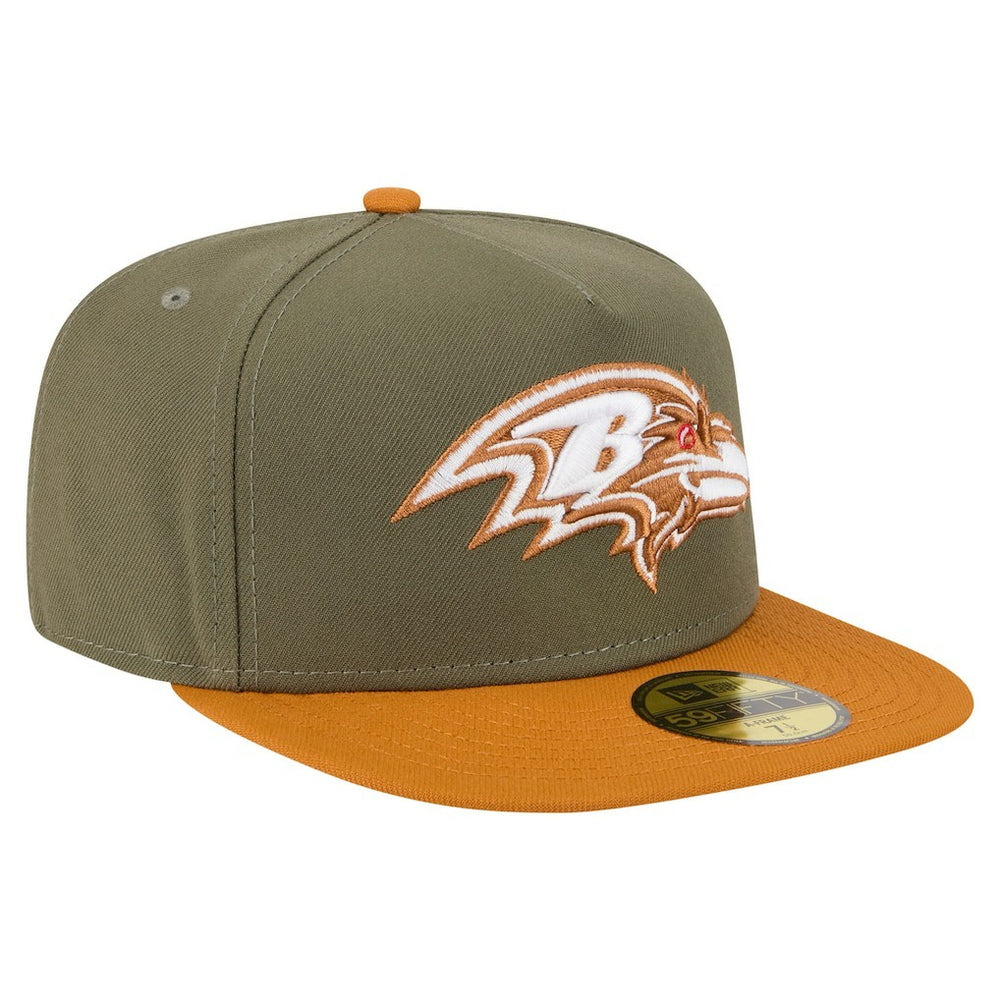Color Pack A-Frame 59FIFTY Fitted Hat - Baltimore Ravens Hats