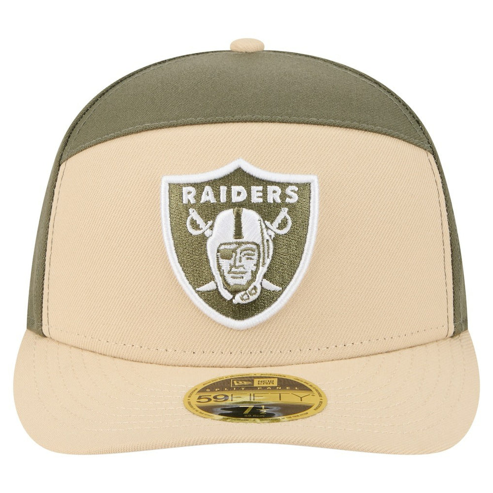 Two-Tone Color Pack Split Panel 59FIFTY Fitted Hat - Las Vegas Raiders Hats