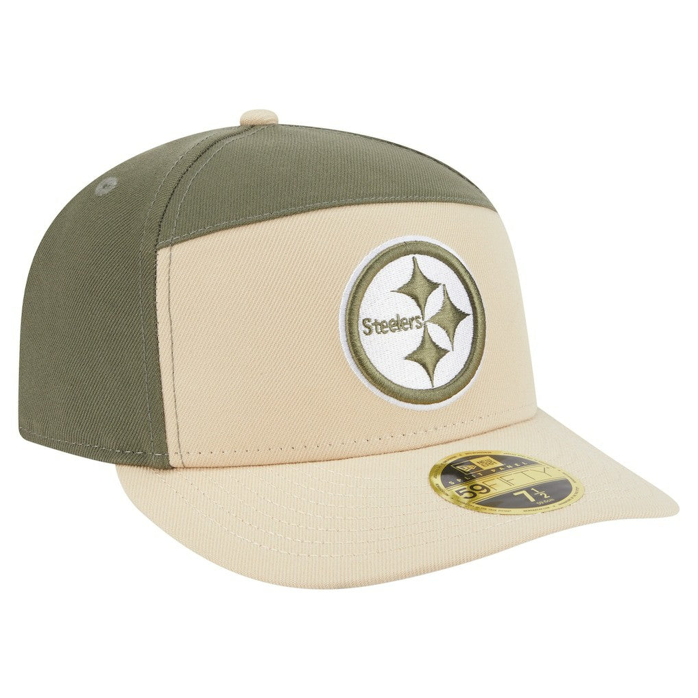 Two-Tone Color Pack Split Panel 59FIFTY Fitted Hat - Pittsburgh Steelers Hats