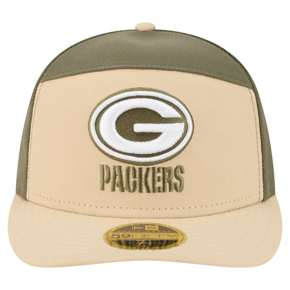 Two-Tone Color Pack Split Panel 59FIFTY Fitted Hat - Green Bay Packers Hats