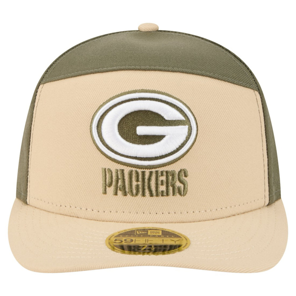 Two-Tone Color Pack Split Panel 59FIFTY Fitted Hat - Green Bay Packers Hats