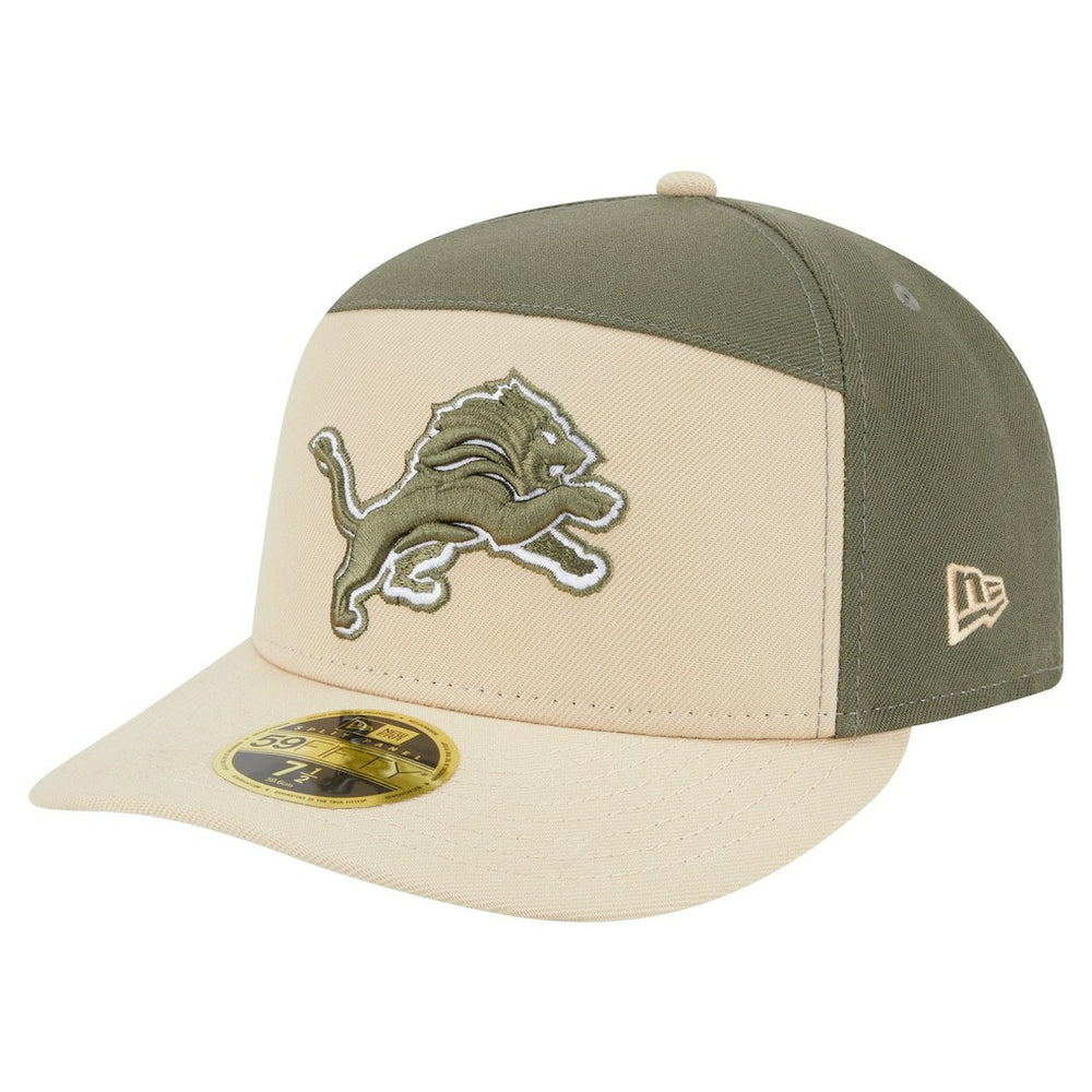 Two-Tone Color Pack Split Panel 59FIFTY Fitted Hat - Detroit Lions Hats