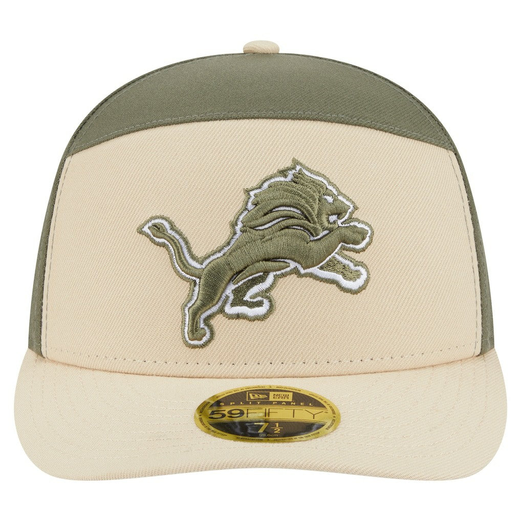 Two-Tone Color Pack Split Panel 59FIFTY Fitted Hat - Detroit Lions Hats