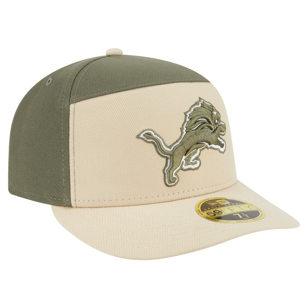 Two-Tone Color Pack Split Panel 59FIFTY Fitted Hat - Detroit Lions Hats