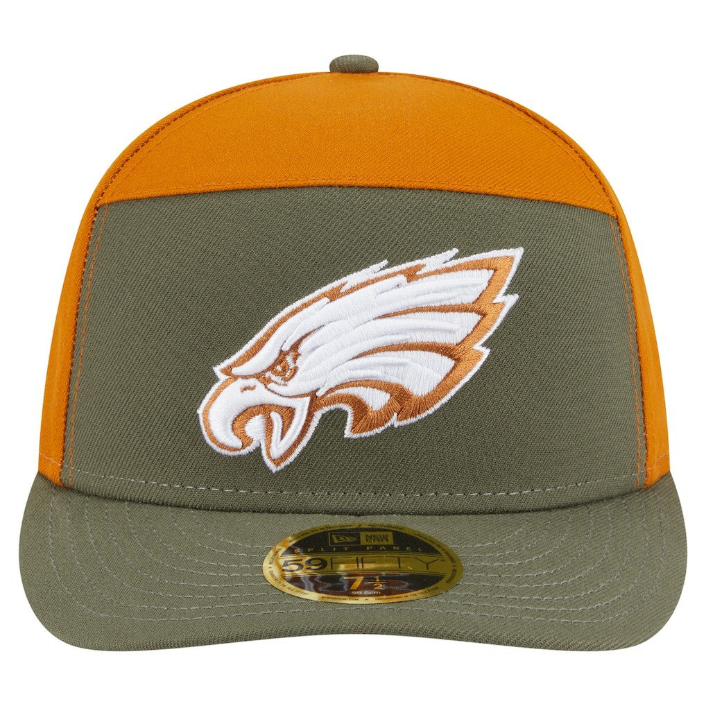 Two-Tone Color Pack Split Panel 59FIFTY Fitted Hat - Philadelphia Eagles Hats