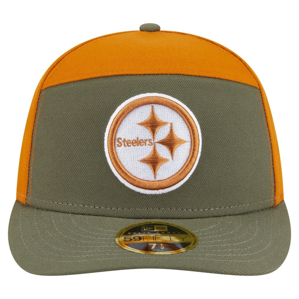 Two-Tone Color Pack Split Panel 59FIFTY Fitted Hat - Pittsburgh Steelers Hats