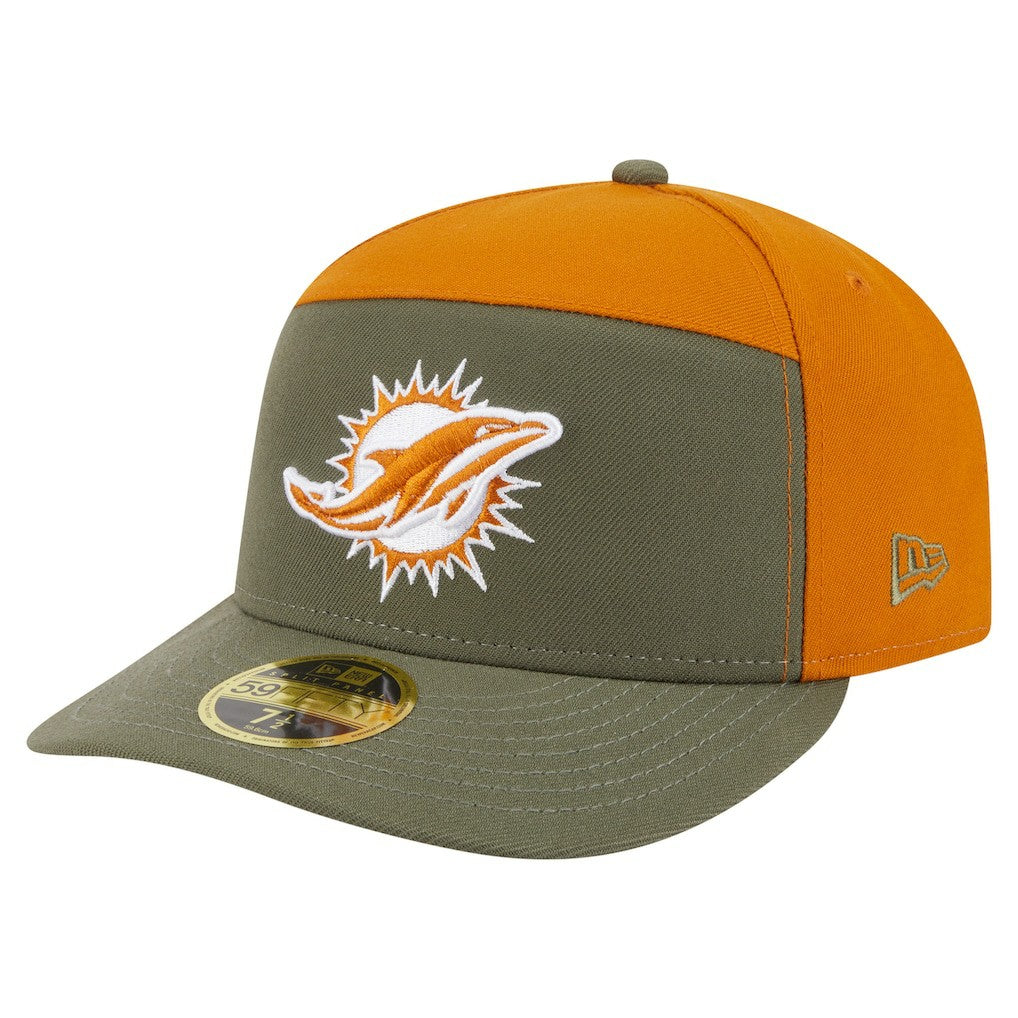 Two-Tone Color Pack Split Panel 59FIFTY Fitted Hat - Miami Dolphins Hats