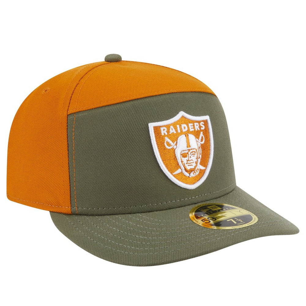 Two-Tone Color Pack Split Panel 59FIFTY Fitted Hat - Las Vegas Raiders Hats
