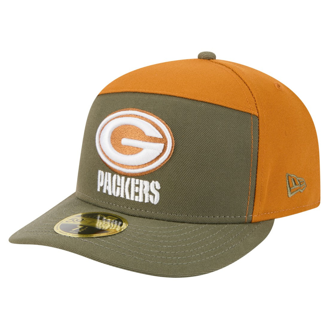 Two-Tone Color Pack Split Panel 59FIFTY Fitted Hat - Green Bay Packers Hats
