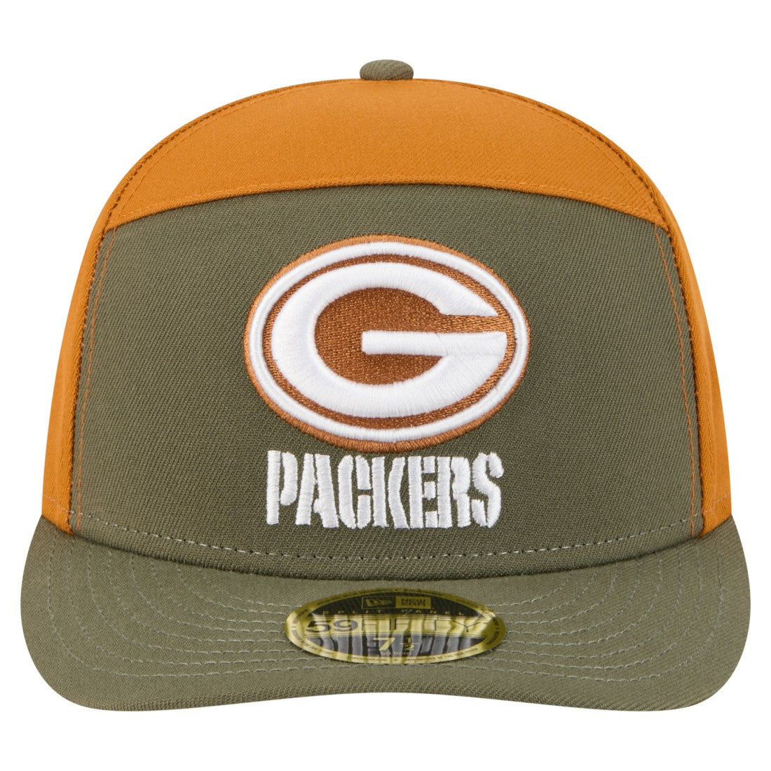 Two-Tone Color Pack Split Panel 59FIFTY Fitted Hat - Green Bay Packers Hats
