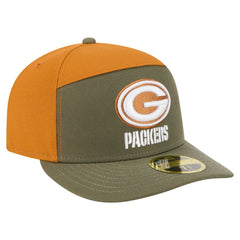 Two-Tone Color Pack Split Panel 59FIFTY Fitted Hat - Green Bay Packers Hats