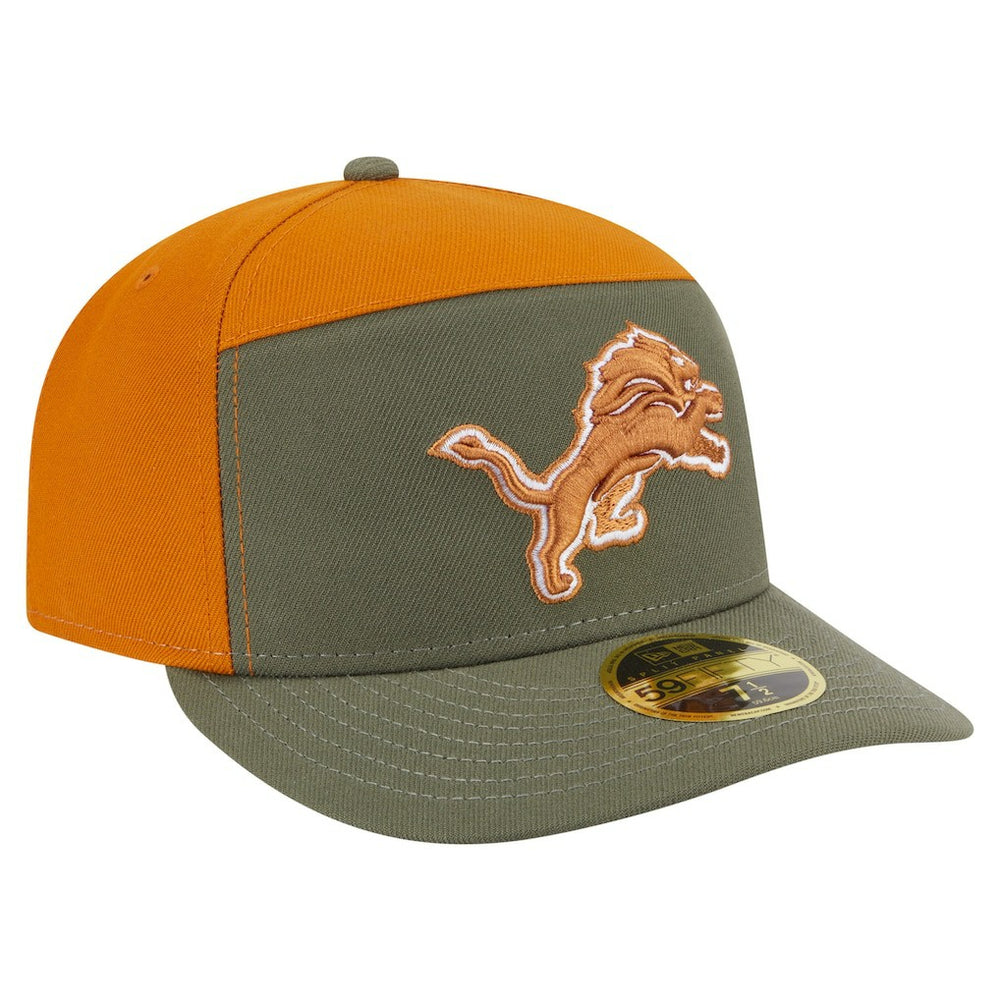 Two-Tone Color Pack Split Panel 59FIFTY Fitted Hat - Detroit Lions Hats