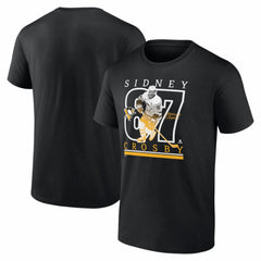 NHL Sidney Crosby Pittsburgh Penguins Fanatics Authentic Stack Name & Number T-Shirt