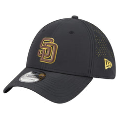 Black San Diego Padres New Era Night 39THIRTY Flex Hat