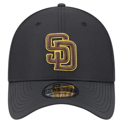 Black San Diego Padres New Era Night 39THIRTY Flex Hat