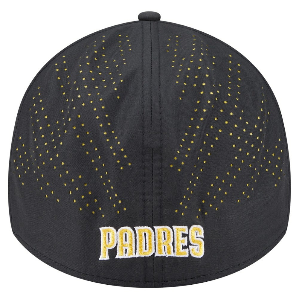 Black San Diego Padres New Era Night 39THIRTY Flex Hat