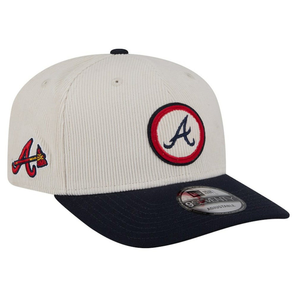 Cream Atlanta Braves New Era Loyal 9SEVENTY Adjustable Hat