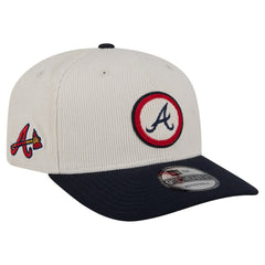 Cream Atlanta Braves New Era Loyal 9SEVENTY Adjustable Hat