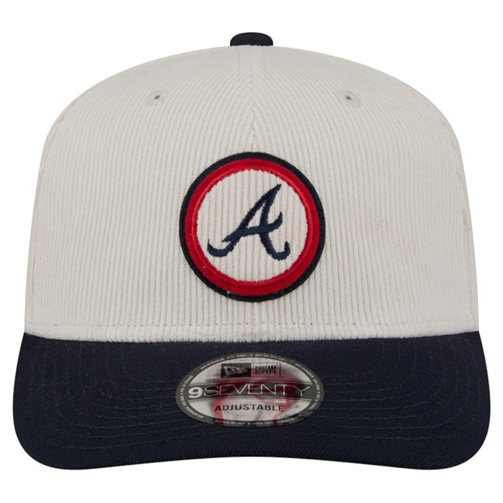 Cream Atlanta Braves New Era Loyal 9SEVENTY Adjustable Hat
