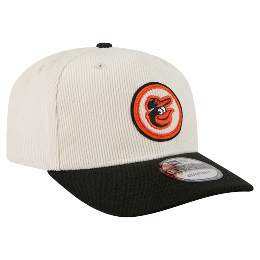 Cream Baltimore Orioles New Era Loyal 9SEVENTY Adjustable Hat