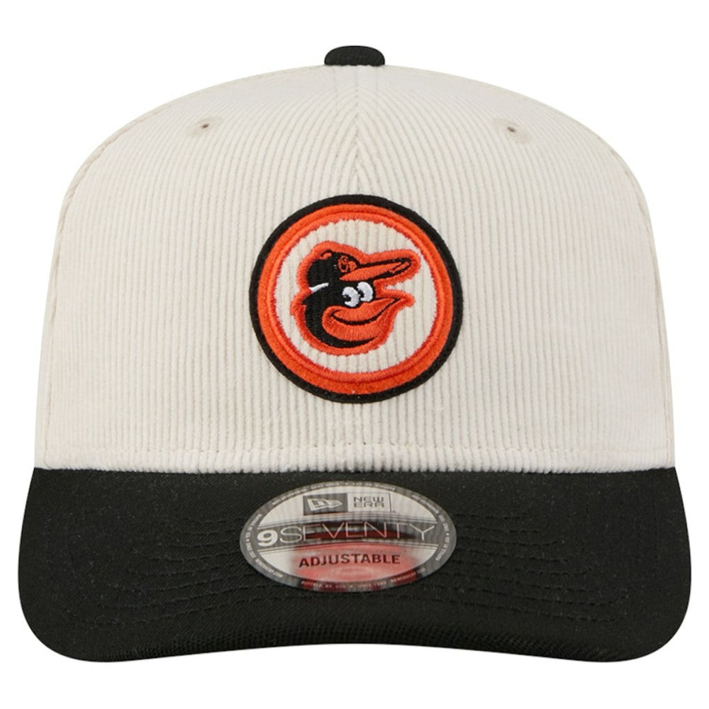 Cream Baltimore Orioles New Era Loyal 9SEVENTY Adjustable Hat