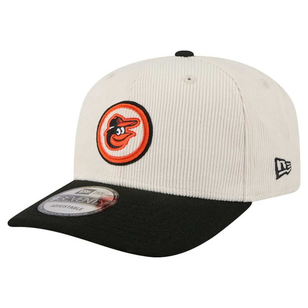 Cream Baltimore Orioles New Era Loyal 9SEVENTY Adjustable Hat