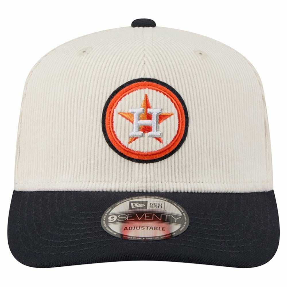 Cream Houston Astros New Era Loyal 9SEVENTY Adjustable Hat