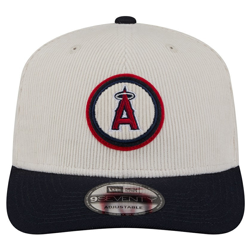 Cream Los Angeles Angels New Era Loyal 9SEVENTY Adjustable Hat