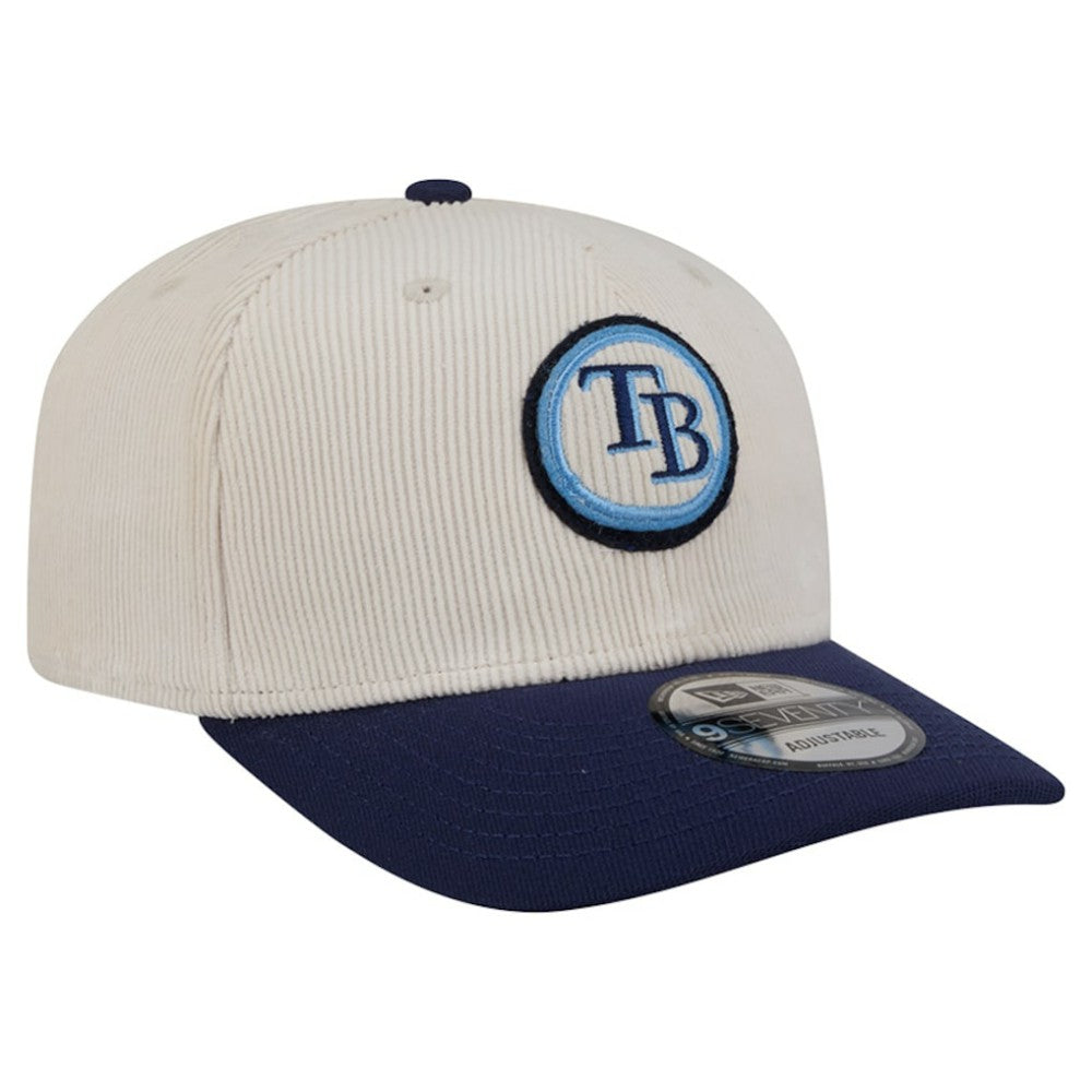 Cream Tampa Bay Rays New Era Loyal 9SEVENTY Adjustable Hat