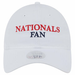White Washington Nationals New Era Women's Team Fan 9TWENTY Adjustable Hat