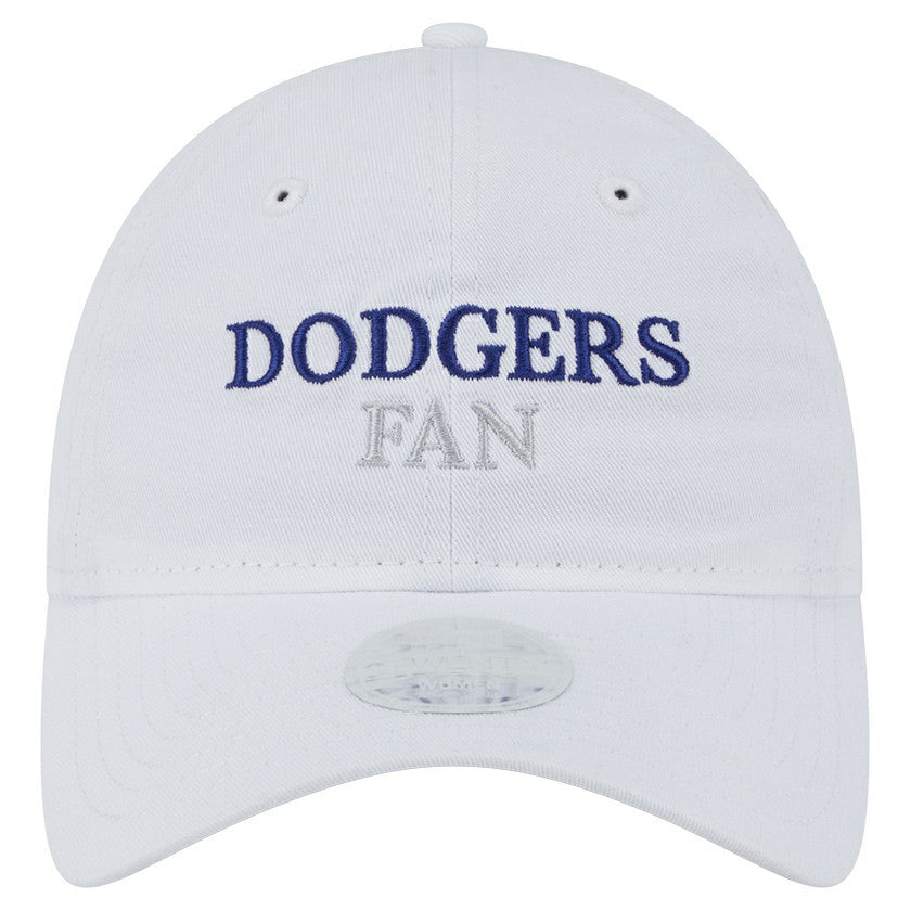 White Los Angeles Dodgers New Era Women's Team Fan 9TWENTY Adjustable Hat