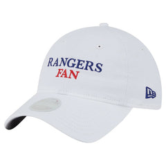 White Texas Rangers New Era Women's Team Fan 9TWENTY Adjustable Hat