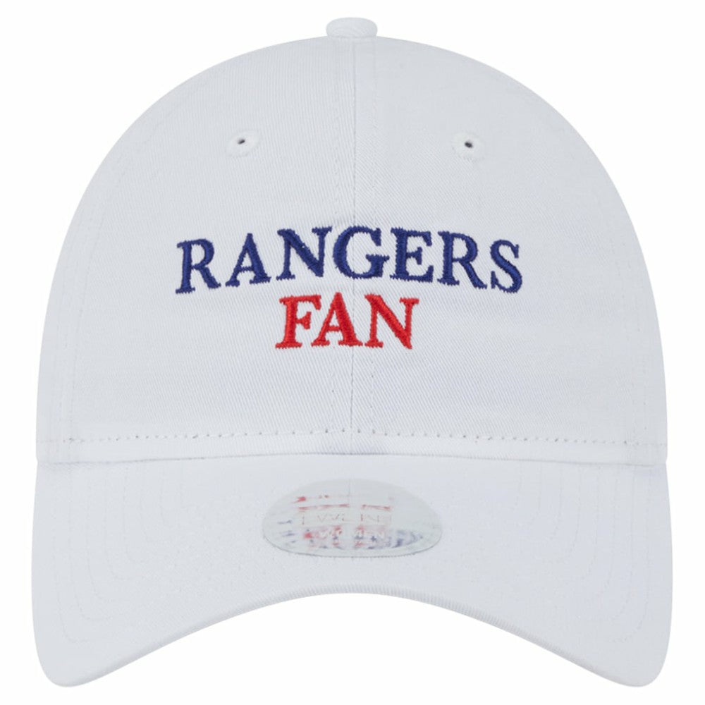 White Texas Rangers New Era Women's Team Fan 9TWENTY Adjustable Hat