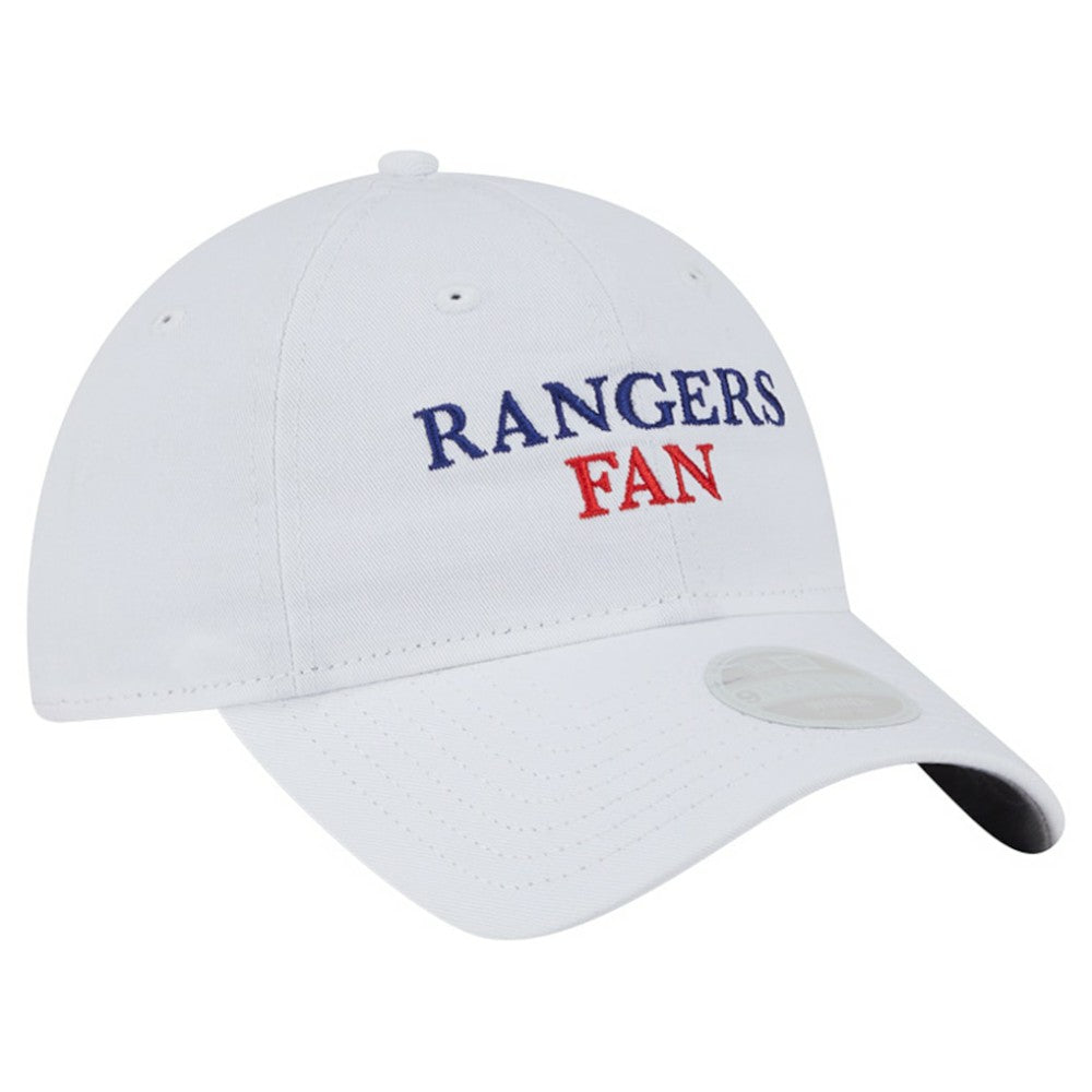 White Texas Rangers New Era Women's Team Fan 9TWENTY Adjustable Hat