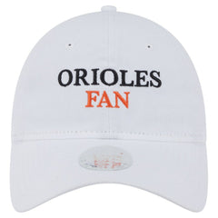 White Baltimore Orioles New Era Women's Team Fan 9TWENTY Adjustable Hat