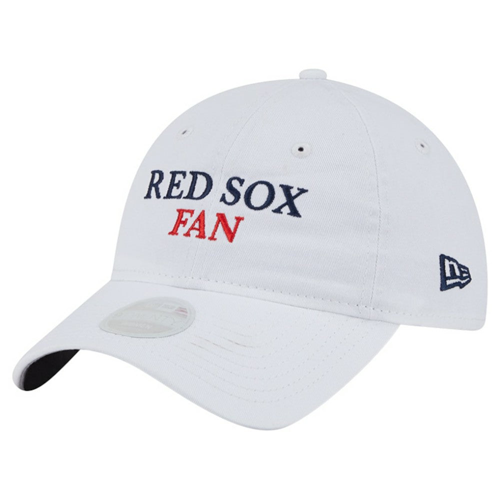 White Boston Red Sox New Era Women's Team Fan 9TWENTY Adjustable Hat
