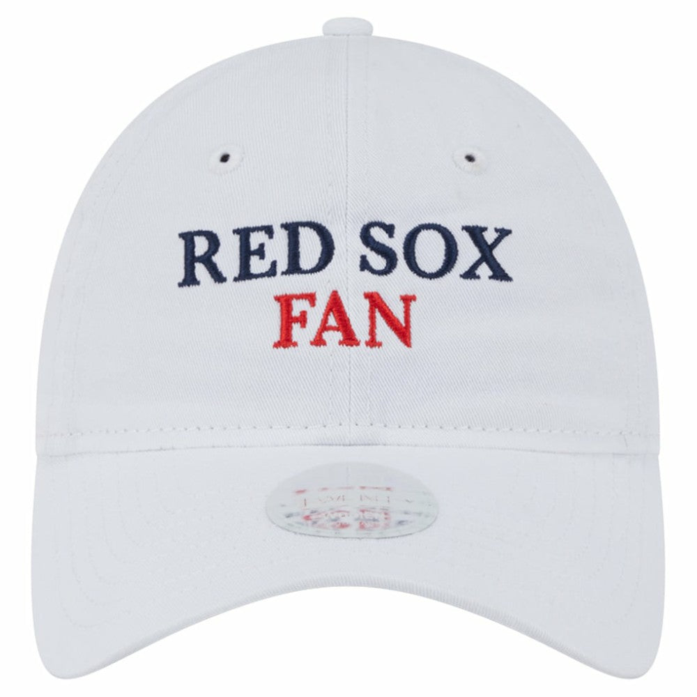 White Boston Red Sox New Era Women's Team Fan 9TWENTY Adjustable Hat