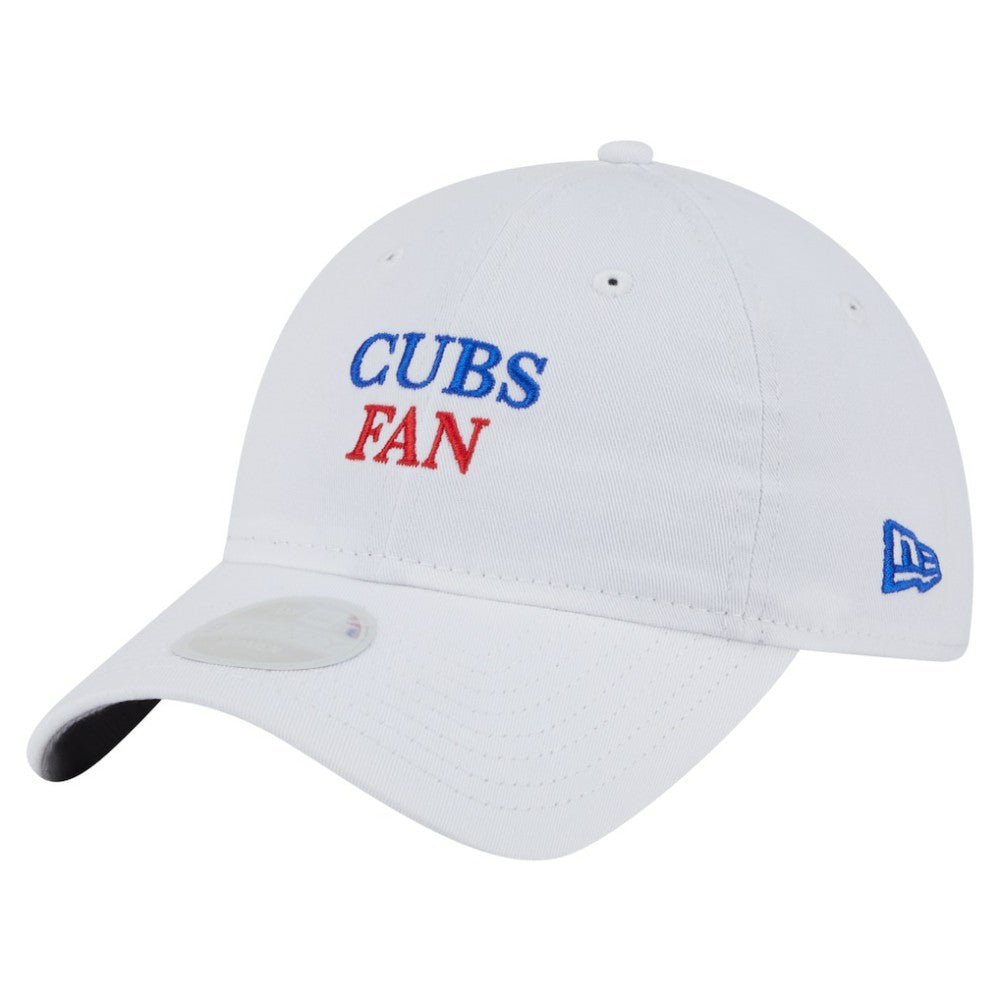 White Chicago Cubs New Era Women's Team Fan 9TWENTY Adjustable Hat