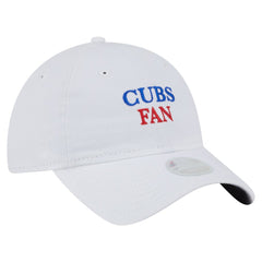 White Chicago Cubs New Era Women's Team Fan 9TWENTY Adjustable Hat