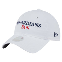 White Cleveland Guardians New Era Women's Team Fan 9TWENTY Adjustable Hat
