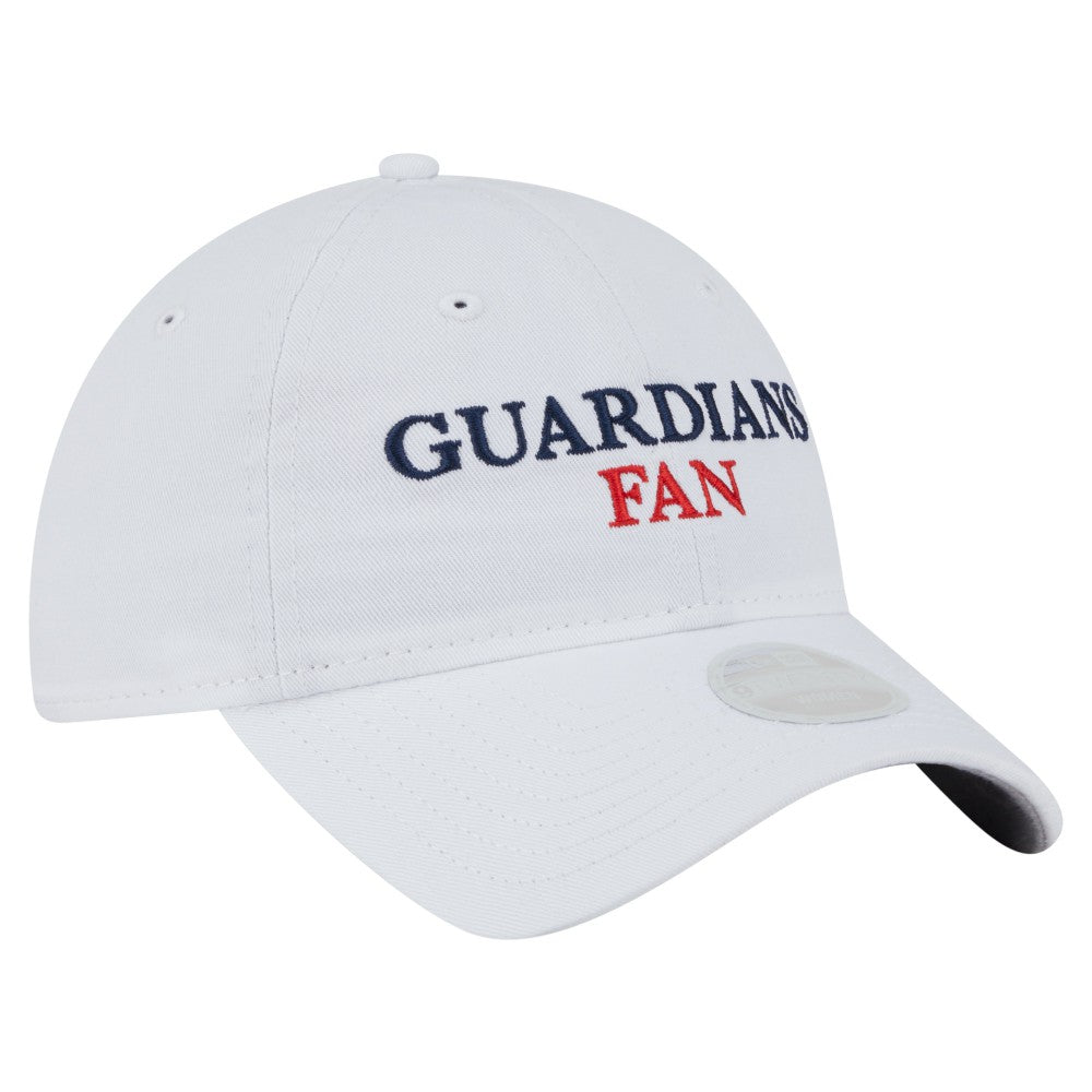 White Cleveland Guardians New Era Women's Team Fan 9TWENTY Adjustable Hat