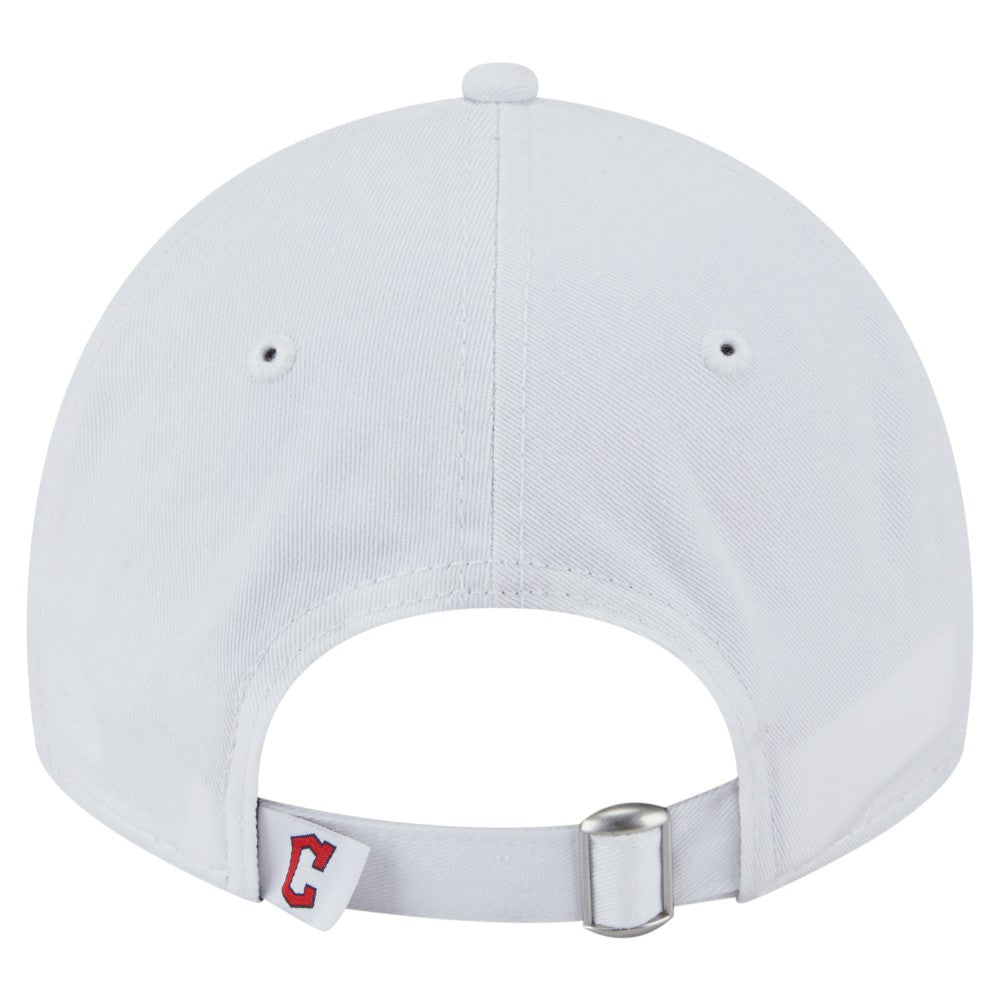 White Cleveland Guardians New Era Women's Team Fan 9TWENTY Adjustable Hat