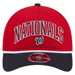 Red/Navy Washington Nationals New Era Arch 9FORTY A-Frame M-Crown Adjustable Hat