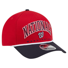 Red/Navy Washington Nationals New Era Arch 9FORTY A-Frame M-Crown Adjustable Hat