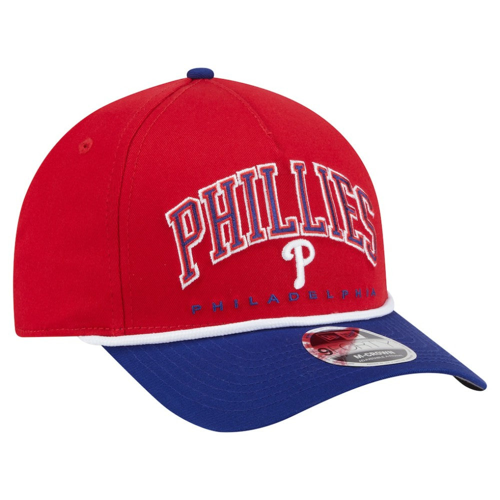 Red/Royal Philadelphia Phillies New Era Arch 9FORTY A-Frame M-Crown Adjustable Hat
