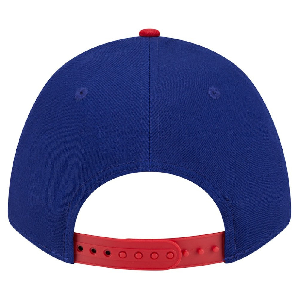 Royal/Red Texas Rangers New Era Arch 9FORTY A-Frame M-Crown Adjustable Hat