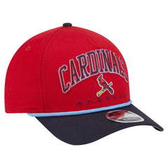 Red/Navy St. Louis Cardinals New Era Arch 9FORTY A-Frame M-Crown Adjustable Hat
