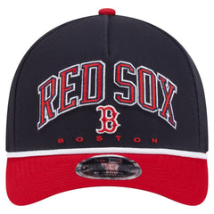 Navy/Red Boston Red Sox New Era Arch 9FORTY A-Frame M-Crown Adjustable Hat